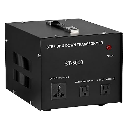 YaeCCC ST-5000 Step Up Step Down Transformer 110V to 220V Step Up Voltage Converter Transformer