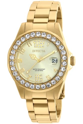 Invicta Women's 21397 Pro Diver Analog Display Quartz Gold Watch