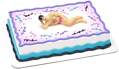 DecoSet Hunky Man Cake Decoration Kit, 1 Piece Cake Topper For Bachelorette Party, Reusable Celebration Display
