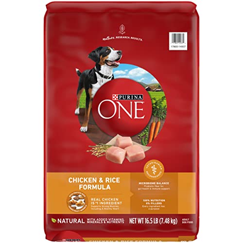 Purina ONE Chicken and Rice Formula Dry Dog Food - 16.5 lb. Bag