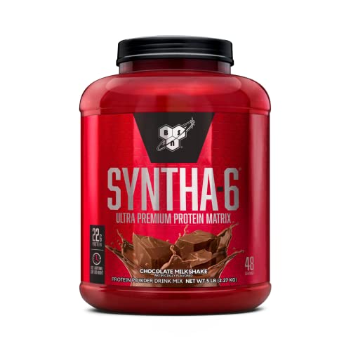 BSN SYNTHA-6 Whey Protein Powder with Micellar Casein, Milk Protein Isolate, Chocolate Milkshake, 48 Servings (Packaging May Vary)