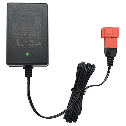 12 Volt Battery Charger for Ride On Toys 12V Kids Ride On Car Charger,12V Electric Car Riding Toy Battery Power Adapter Square Plug SL12-07-02