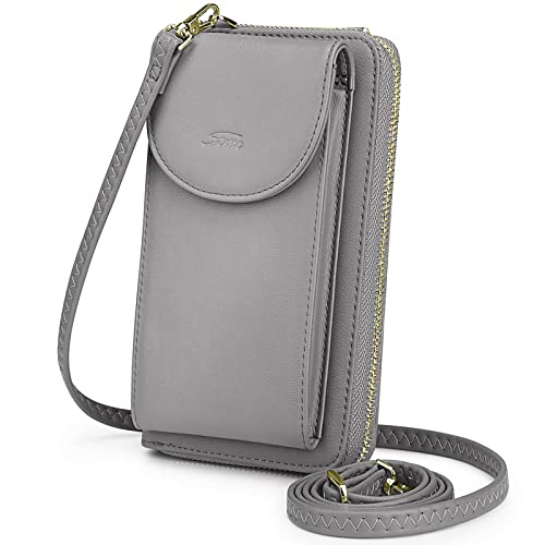 S-ZONE Small Crossbody Bags for Women Cell Phone Purse RFID Blocking Wallet Purses with Credit Card Slots