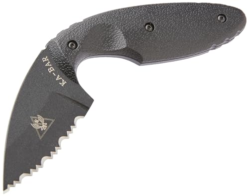 KA-BAR 1481 TDI Law Enforcement Serrated Edge Knife,Small,Black