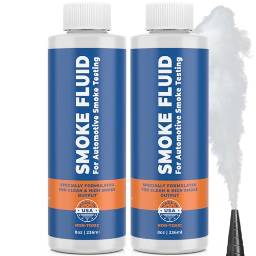 [2 Pack] Smoke Fluid Solution for Automotive Smoke Machine Testing - Made in USA - 16oz Liquid Smoke Refill Designed for Automotive Testing - EVAP, Vacuum, Fuel, Intake, Exhaust, Turbo Systems & More