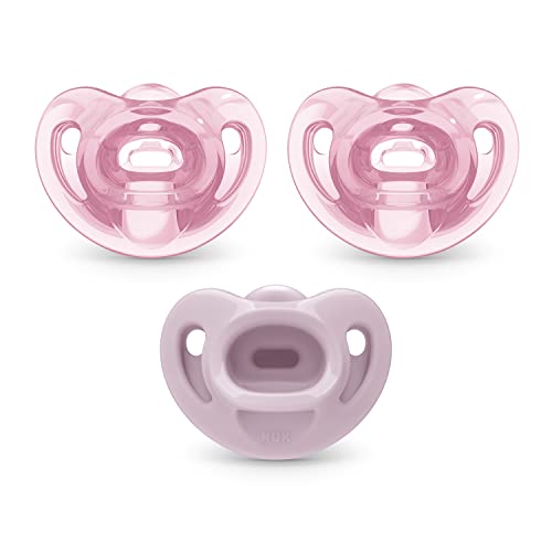 NUK Comfy Orthodontic Pacifiers, 6-18 Months, 3 Count (Pack of 1)