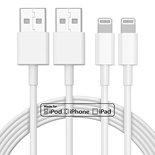 2pack 10ft iPhone Charger, [Apple MFi Certified] Long iPhone Charger Cord 10 ft, Apple Lightning to USB Cable, 10 Foot Fast Charging Cords for iPhone Charger 14/13/12/11/13 Pro/13 Max/X/XS/XR/XS