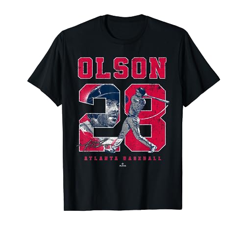 Number and Portrait Matt Olson Atlanta MLBPA T-Shirt