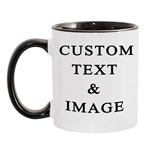 Customized Photo Mug with Personalized Text Upload Your Image with Different Designs, 11 ounces