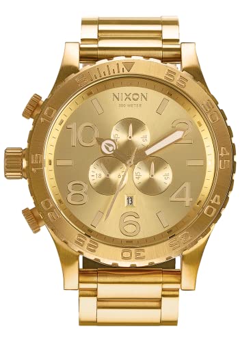 Nixon A083502 51-30 Chrono A083502 All Gold Men’s Watch (51mm. Gold Watch Face/ 25mm Gold Stainless Steel Band)