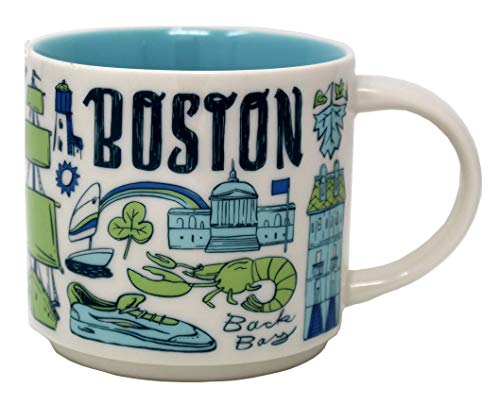 Starbucks Coffee Mug - Been There Series Across The Globe (Boston), 14 ounces