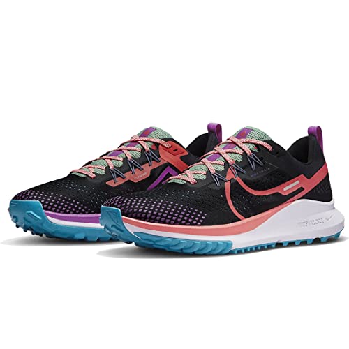 Nike Pegasus Trail 4 Men's Trail Running Shoes, Black/Vivid Purple/Enamel Green/Magic Ember, 10.5 M US