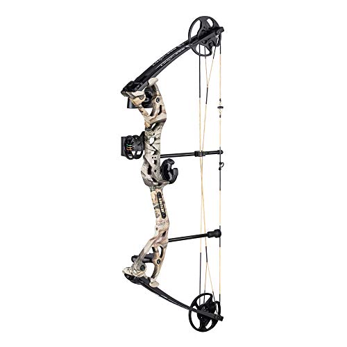 Bear Archery Limitless Dual Cam Compound Bow - Includes Quiver, Sight and Rest, God's Country