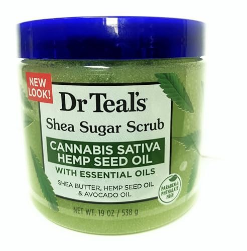 Dr. Teal's - CANNABIS SATIVA HEMP SEED OIL - SHEA SUGAR SCRUB