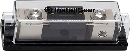 InstallGear 0/2/4 Gauge AWG in-Line ANL Fuse Holder with 300 Amp Fuse - Amp Fuse Holder with Fuse