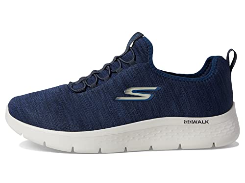 Skechers Men's Gowalk Flex-Athletic Slip-On Casual Walking Shoes with Air Cooled Foam Sneakers, Navy/Blue 2, 8.5