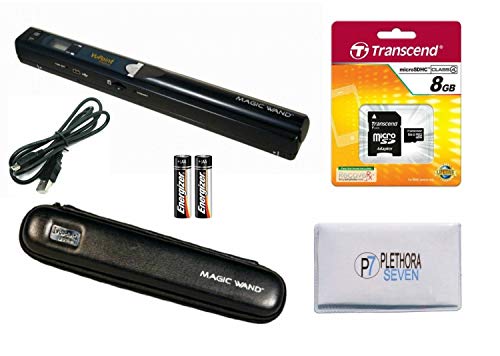 VuPoint Solutions PDS-ST415-VP Handheld Magic Wand Portable Scanner with Protective Carrying Case, 8GB Micro SD Card, JPG/PDF, 900DPI, Color/Mono, for Document, Photo, Magazine, Book
