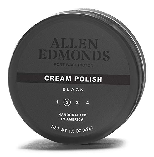 Allen Edmonds mens Cream Shoe Polish, Black, One Size 0X US