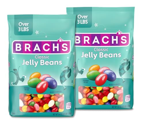 Brach's Classic Jelly Beans, Assorted Flavors, Easter Candy, 54 Ounce Bag (Pack of 2)