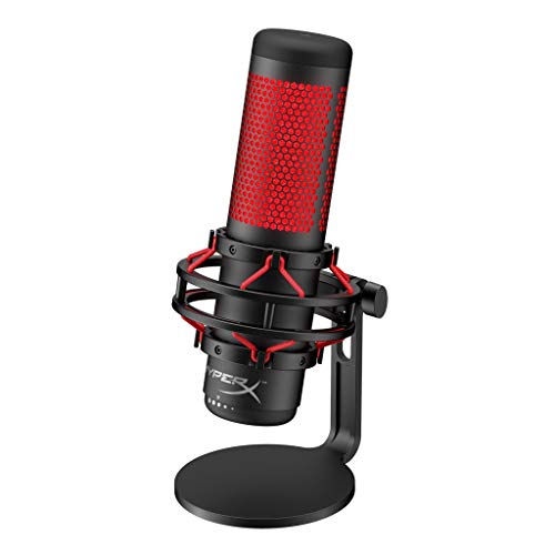 HyperX QuadCast USB Condenser Gaming Microphone for PC, PS4 and Mac (Renewed)