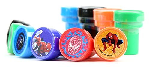 Marvel Spider-Man Self-Inking Stamps / Stampers Party Favors (10 Counts)
