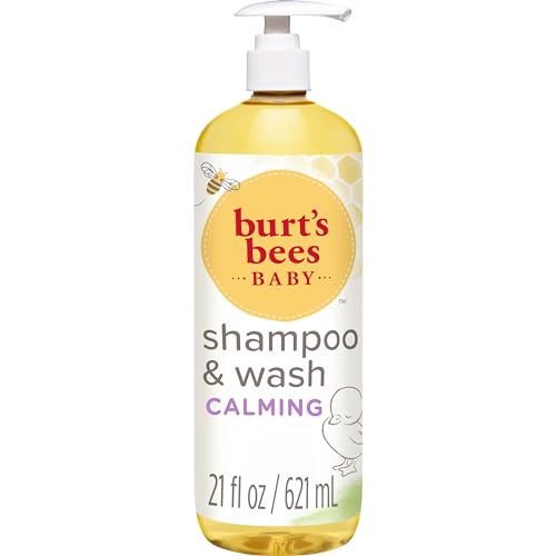 Burt's Bees Baby Calming Shampoo and Wash with Lavender, Tear-Free, 21 Fluid Ounces
