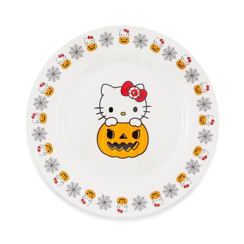 Sanrio Hello Kitty Pumpkin Boo 8-Inch Ceramic Dinner Plate