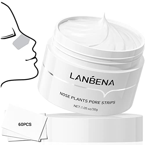 LANBENA Blackhead Remover for Face, 60 Pieces Pore Strips, Nose Plant Strips for Blackheads(1.05 Ounce) 30g