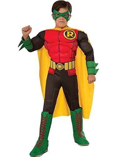 DC Superheroes Deluxe Robin Costume, Child's Large