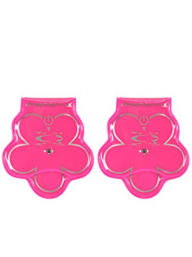 Amphipod Vizlet LED Flashing Wearable LED Reflectors Twin Pack, Pink Flower, One Size
