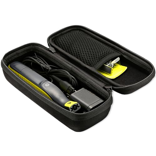 ProCase Hard Case for Hybrid Electric Trimmer and Shaver, Travel Organizer Carrying Bag for QP2520 QP2530 QP2620 QP2630 -Black