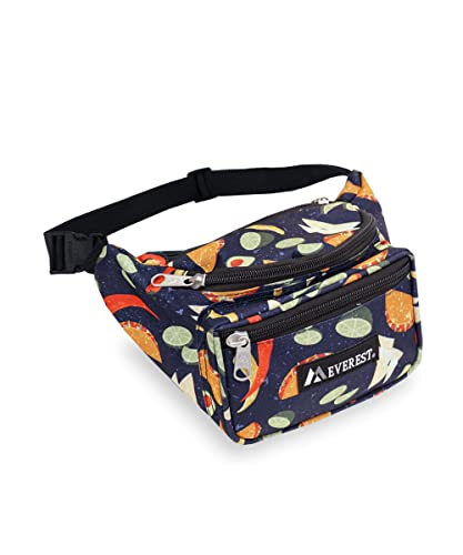 Everest Signature Pattern Waist Pack, Tacos, One Size