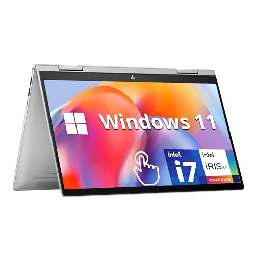 HP Envy x360 2-in-1 14' FHD Touchscreen Laptop, Intel Core i7-1355U, 16GB RAM, 1TB SSD, Backlit Keyboard, 5MP Camera, Fingerprint Reader, Wi-Fi 6E, Win 11, Silver
