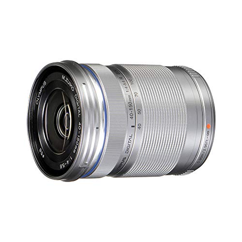 OM SYSTEM OLYMPUS M.Zuiko Digital 40-150mm F4.0-5.6 R Silver For Micro Four Thirds System Camera, 3.75x Zoom Lens, Portable Design