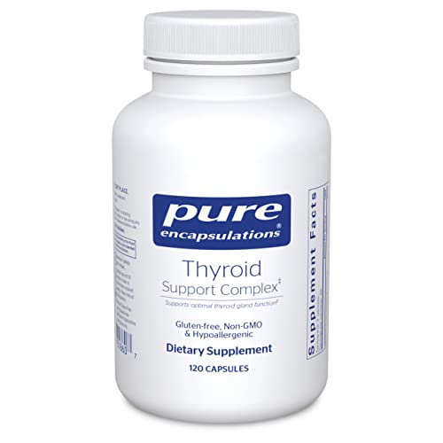 Pure Encapsulations Thyroid Support Complex - Supports Thyroid Health* - Antioxidant Infusion - with Ashwagandha & Iodine - Non-GMO & Vegetarian - 120 Capsules