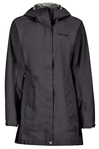 Marmot Essential Women's Lightweight Waterproof Rain Jacket, GORE-TEX with PACLITE Technology, Jet Black, X-Small