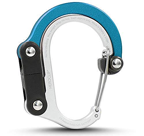 HEROCLIP Carabiner Clip and Hook (Mini) | for Travel, Luggage, and Small Bags