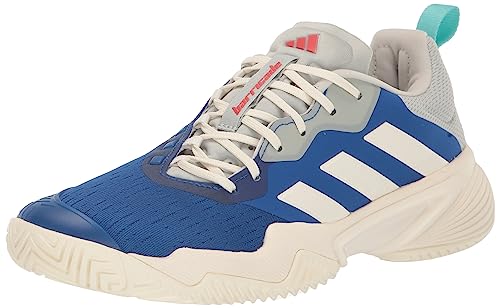 adidas Men's Barricade Sneaker, Team Royal Blue/Off White/Bright Red, 11.5
