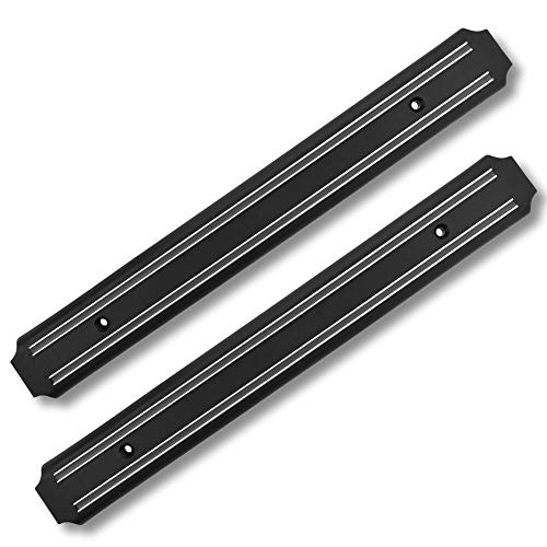 Magnetic Knife Holder For Wall (15 Inch X Set Of 2) Powerful Magnetic Knife Strip, Easy Install Knife Rack With Extra Mounting Screws Support -By SUMPRI