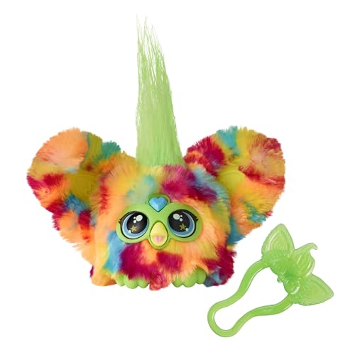 Furby Furblets Pix-Elle Mini Friend, 45+ Sounds, Gamer Music & Furbish Phrases, Electronic Plush Toys, Multicolor, Kids Easter Basket Stuffers or Gifts, Ages 6+