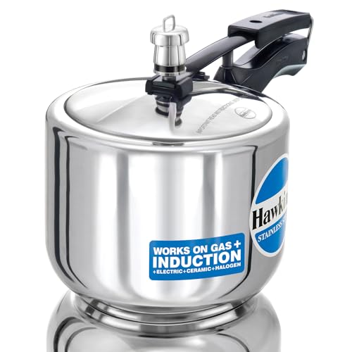 Hawkins B33 Pressure Cooker Stainless Steel, Small, Silver