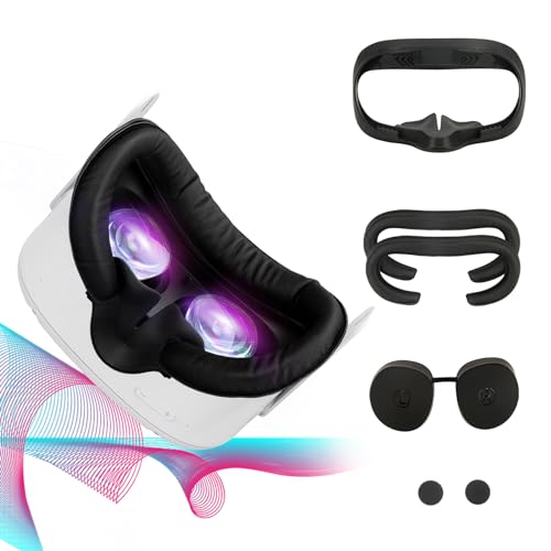 Face Pad for Quest 2 Uniplay Face Cover Pad Face Cushion Pad Compatible with Quest 2 Vents Soft Bracket Fitness Facial Interface VR Accessories Replacement Parts VR Parts