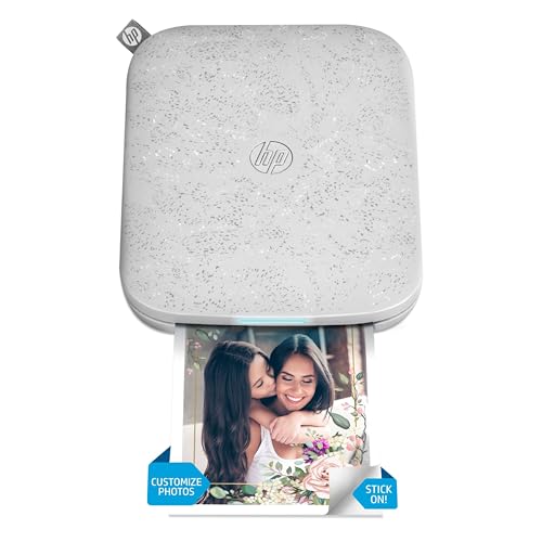 HP Sprocket 3x4 Instant Photo Printer – Wirelessly Print 3.5x4.25” Photos on Zink Paper from iOS & Android Devices, White