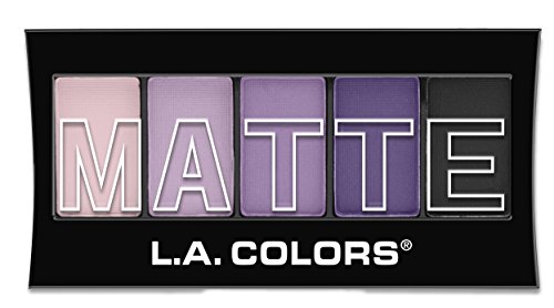 L.A. Colors 5 Color Matte Eyeshadow, Purple Cashmere, CEM473
