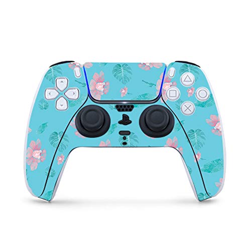 MightySkins Gaming Skin for PS5 / Playstation 5 Controller - Water Flowers | Protective Viny wrap | Easy to Apply and Change Style | Made in The USA