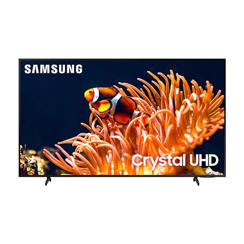 SAMSUNG 55-Inch Class 4K Crystal UHD DU8000 Series HDR Smart TV w/Object Tracking Sound Lite, Motion Xcelerator, Ultra Slim Design, Gaming Hub, Alexa Built-in (UN55DU8000, 2024 Model)