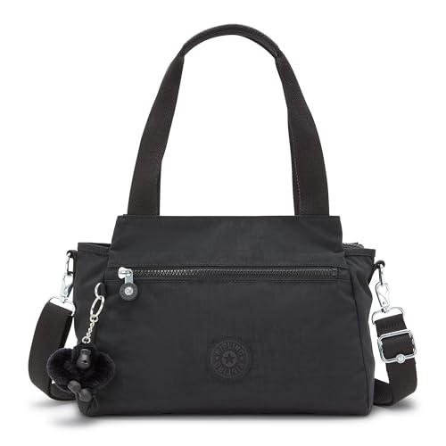 Kipling womens Elysia Crossbody Bag, Black Noir, 11.5 L x 9 H 5 D US