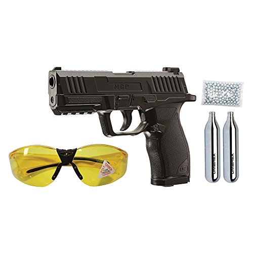 Umarex MCP .177 Caliber BB Gun Air Pistol Kit - Includes BBS, CO2 Cartridges, and Safety Glasses