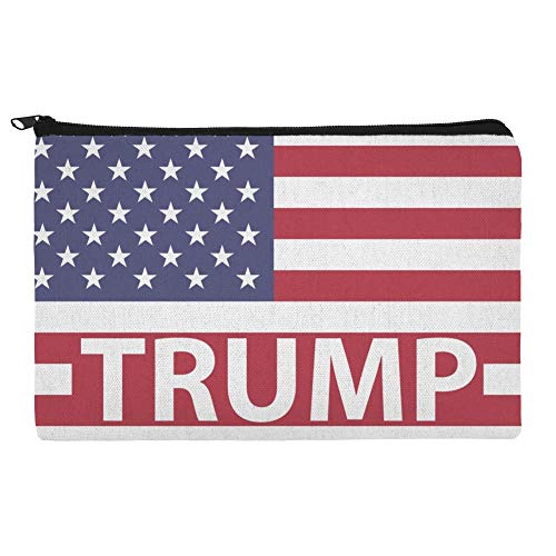 GRAPHICS & MORE President Trump American Flag Makeup Cosmetic Bag Organizer Pouch