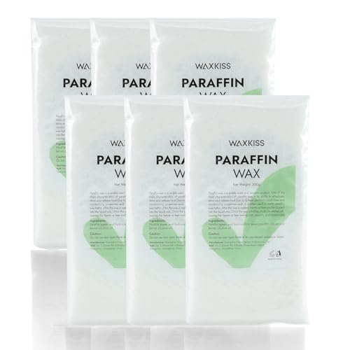 Paraffin Wax Refills for Paraffin Baths, 6 packs Unscent Paraffin Wax for Hand and Feet Hydration and Moisturizing